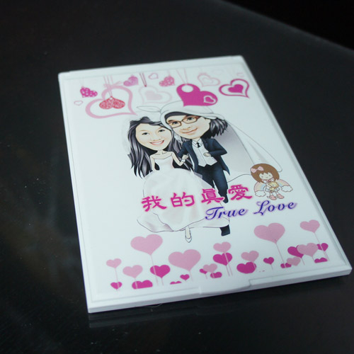 客製化鏡子彩印-珍珠白(不含Q版畫)